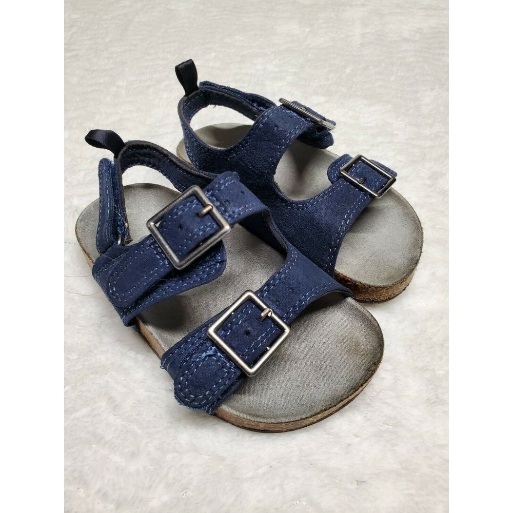OshKosh B’gosh Navy Double Buckle Cork Sandals US Size 7